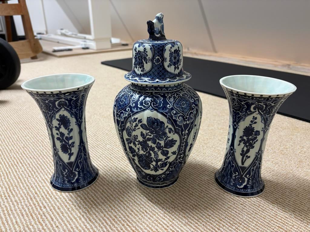 Prachtig Delfts blauw kaststel van Boch, Antiek en Kunst, Antiek | Porselein, Ophalen of Verzenden