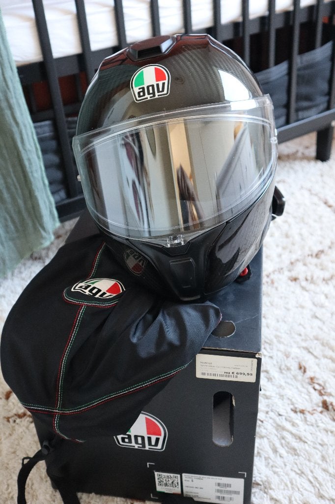 AGV SportModular Glossy Carbon systeemhelm – maat S, Ophalen, Systeemhelm, Heren, AGV