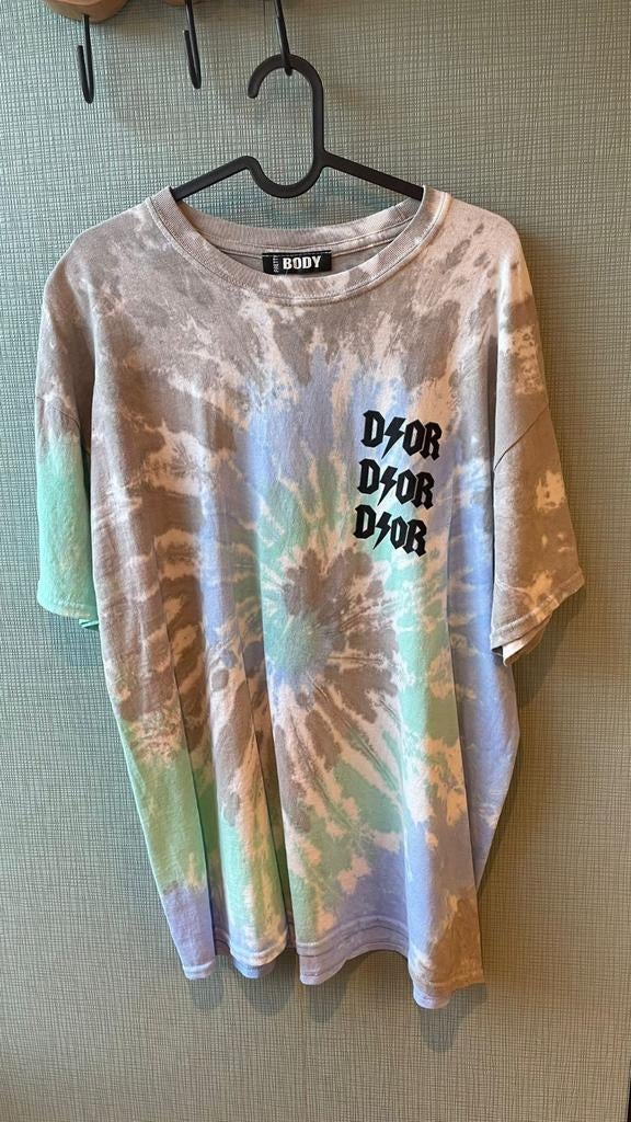 Tie dye tshirt met D*or tekst maat m/l katoen, Maat 38/40 (M), Tshirt, Nieuw, Ophalen of Verzenden