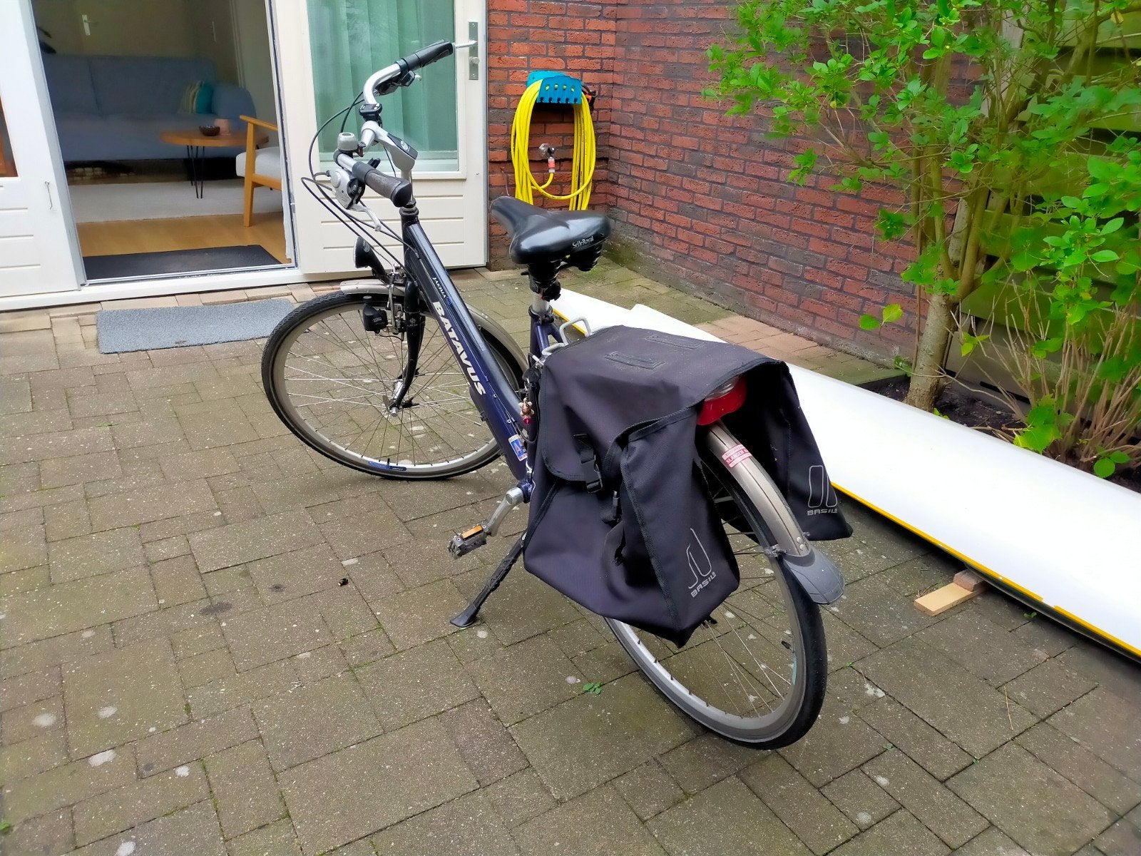 Batavus Jakima damesfiets met 21 versnellingen en fietstasse, Fietsen en Brommers, Ophalen, Velgrem, Versnellingen, Batavus