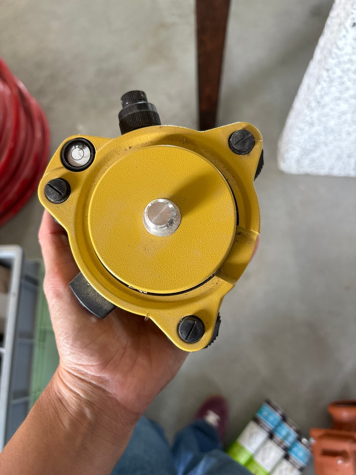 Tribrach niveleerbasis voor bouw en landmeten, Ophalen of Verzenden, Gebruikt, Overige meters