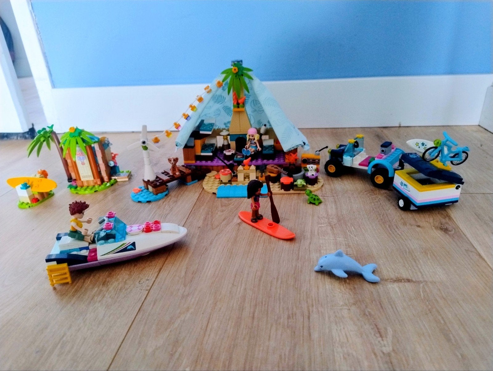 Lego Friends Strandtent met accessoires, Ophalen of Verzenden, Gebruikt