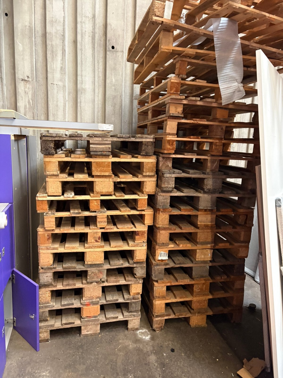 Europallets, Doe-het-zelf en Verbouw, Hout en Planken, Ophalen, Gebruikt, Pallet, Minder dan 200 cm