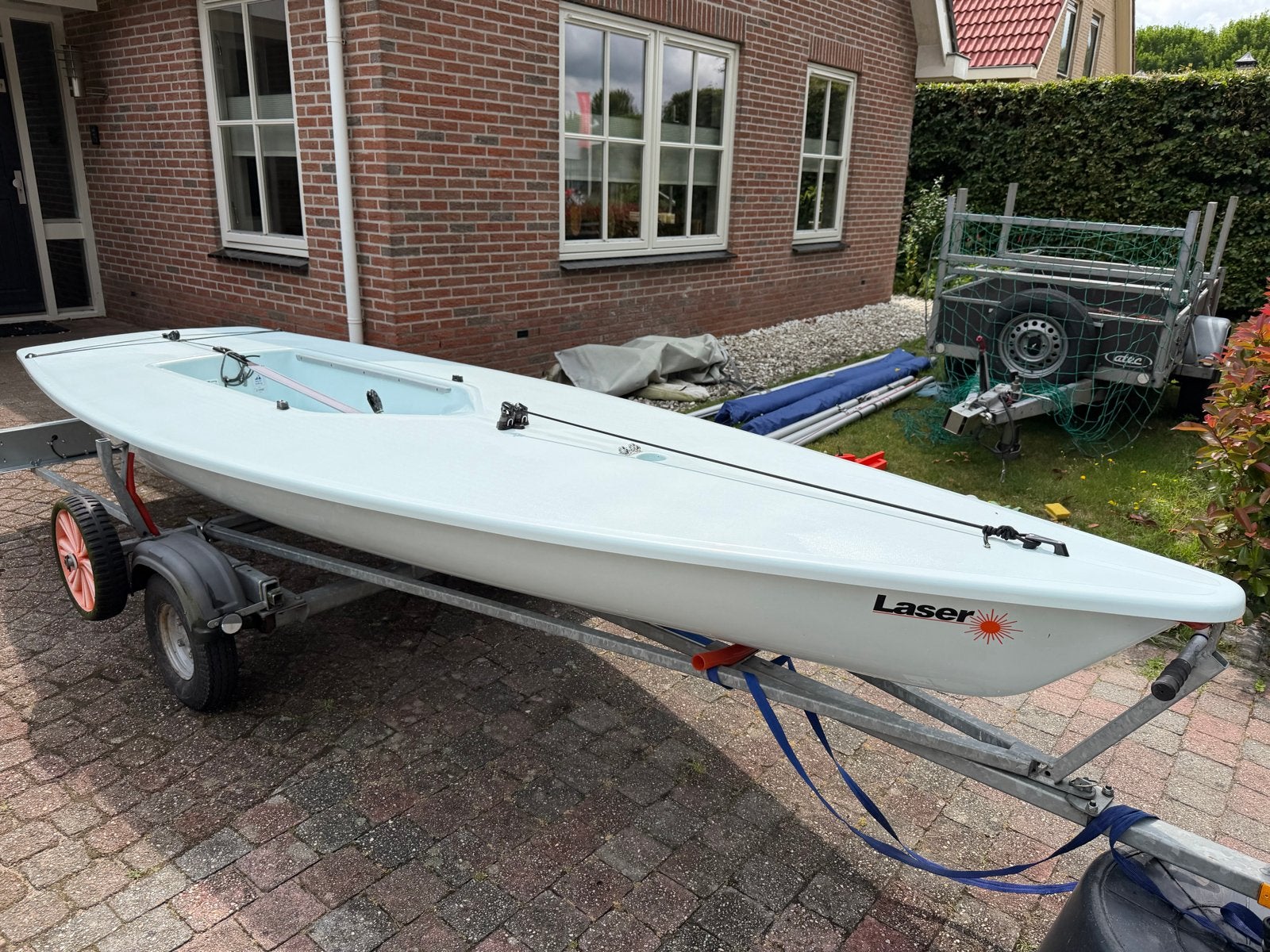 Kalf Combi Light trailer voor ILCA / Laser, Watersport en Boten, Boottrailers, Ophalen, Gebruikt, Overige typen