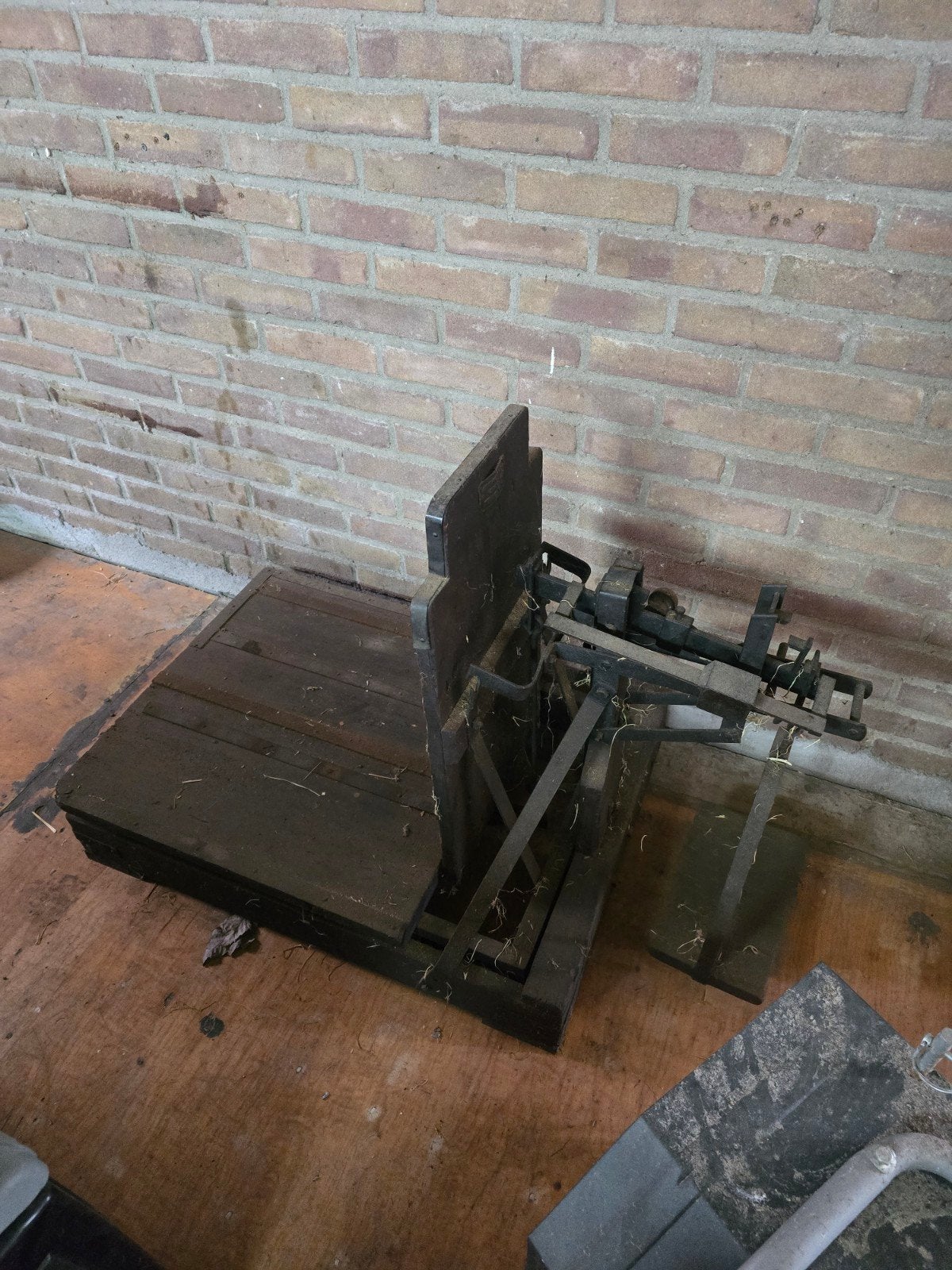 Antieke bascule - Weegvermogen 300 kg, 1948, Ophalen, Gebruikt, Vloerweegschaal, 200 kg of meer