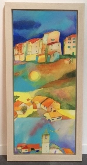 Schilderij Susan Schildkamp, Ophalen, Acrylverf, Overig onderwerp, Op houten frame