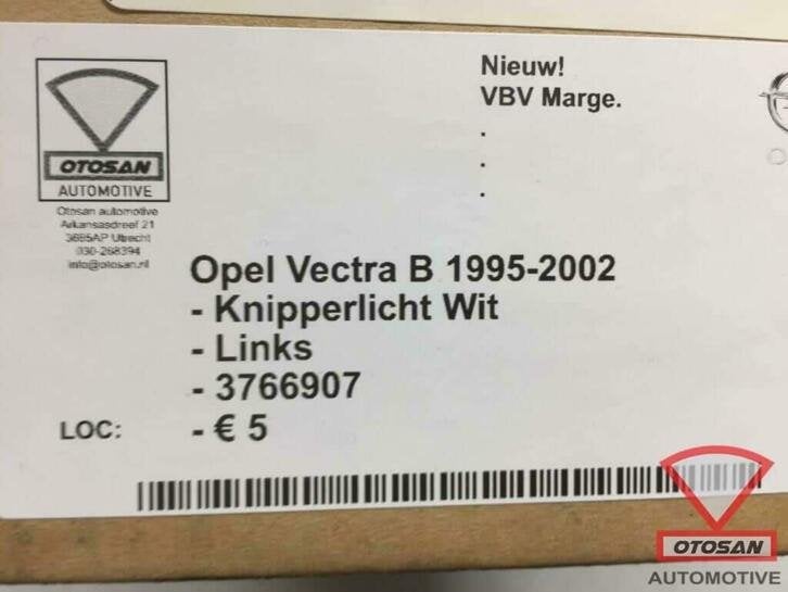 opel vectra b 1995 2002 knipperlicht nieuw! links 3766907, Ophalen of Verzenden, Kontakt@opel-infoservice.de, Opel, Bahnhofsplatz 1
65423  Russelsheim am Main, DE