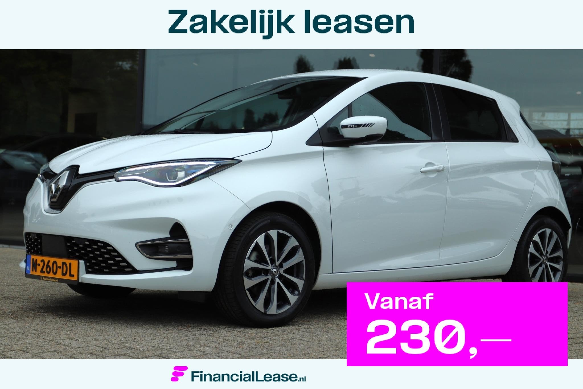 RENAULT ZOE R135 INTENS 52 KWH SOH 93% | KOOPACCU | CARPLAY, 136 pk, Gebruikt, Wit, Origineel Nederlands