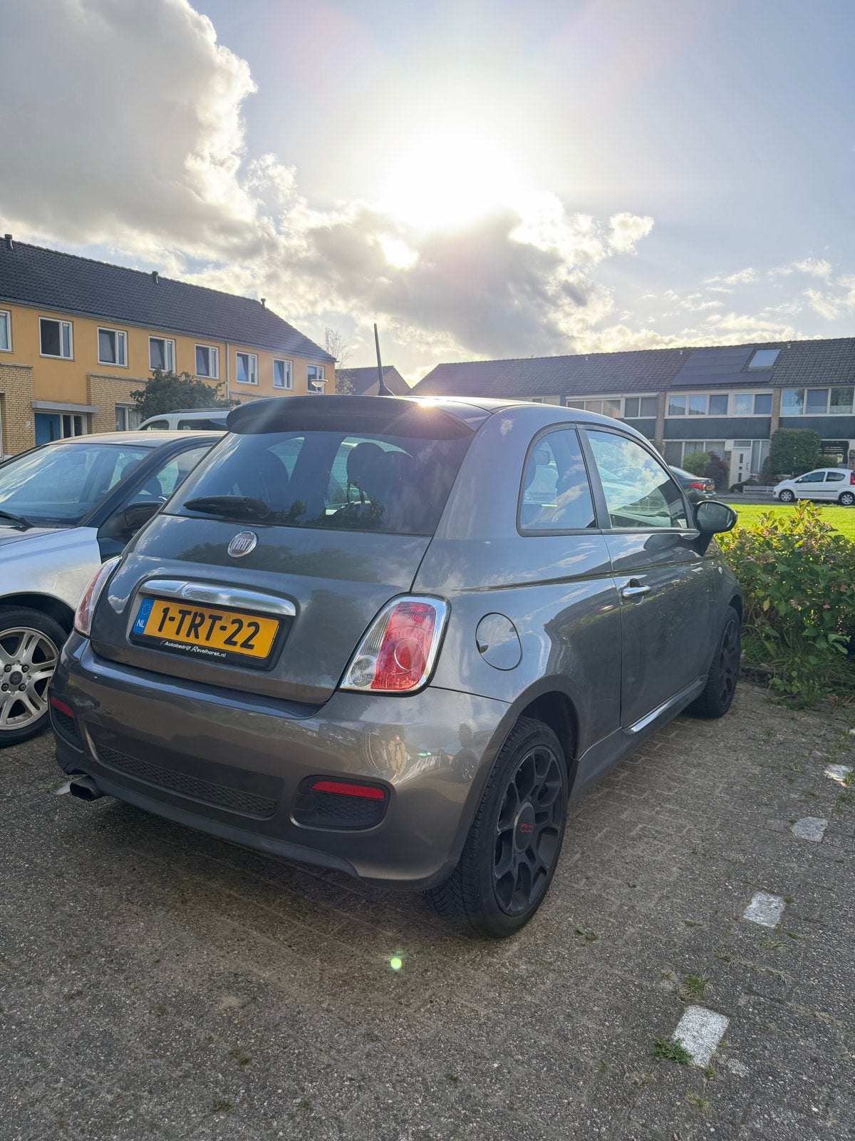Fiat 500 Sport 0.9 80pk Twinair Turbo 2014 Grijs, Auto's, Voorwielaandrijving, Leder en Stof, 905 kg, Handgeschakeld