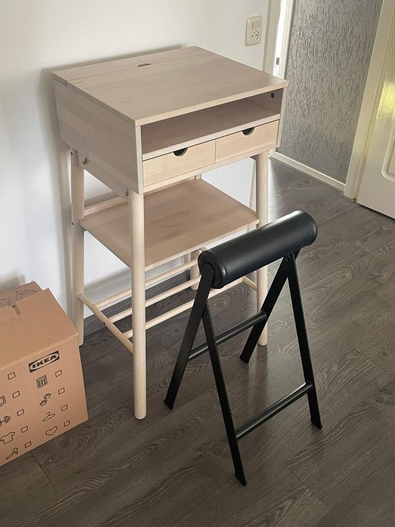 Nieuw IKEA PS 2014 Staand Bureau - Licht Hout € 75,00, Ophalen, Met lades, Scandinavisch, Hout