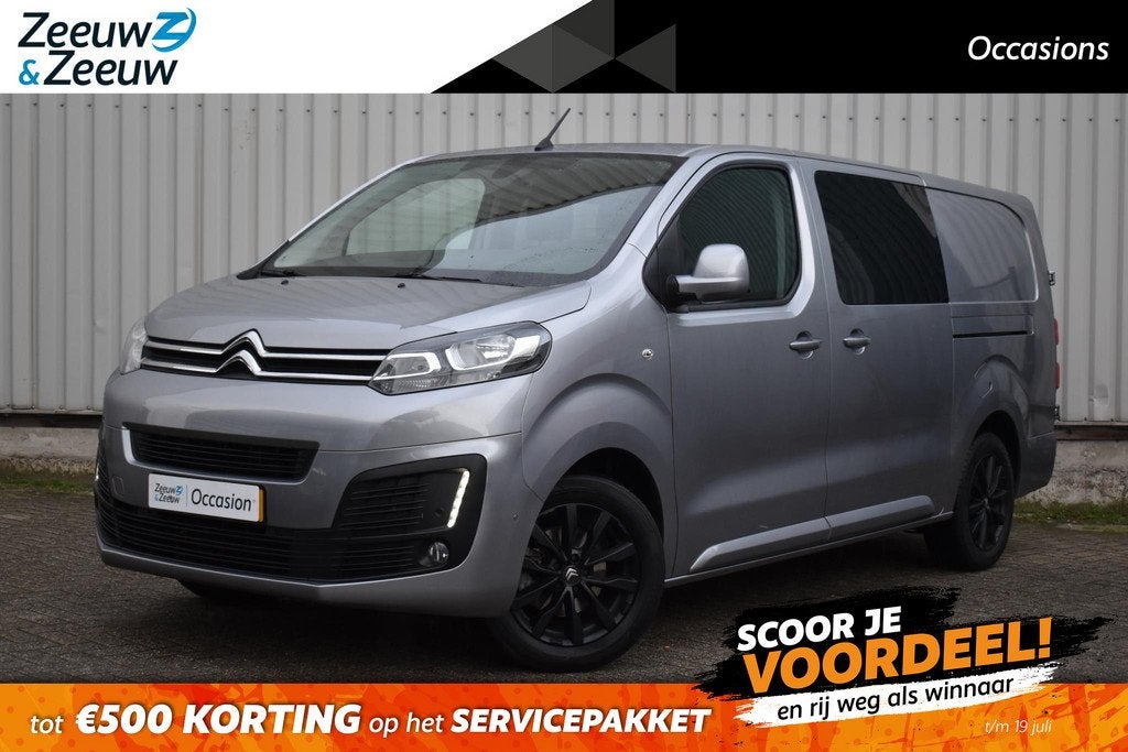 Citroen Jumpy 2.0 BlueHDI 120 XL Driver Dubbele Cabine |Zeer, Stof, Gebruikt, Euro 6, 4 cilinders
