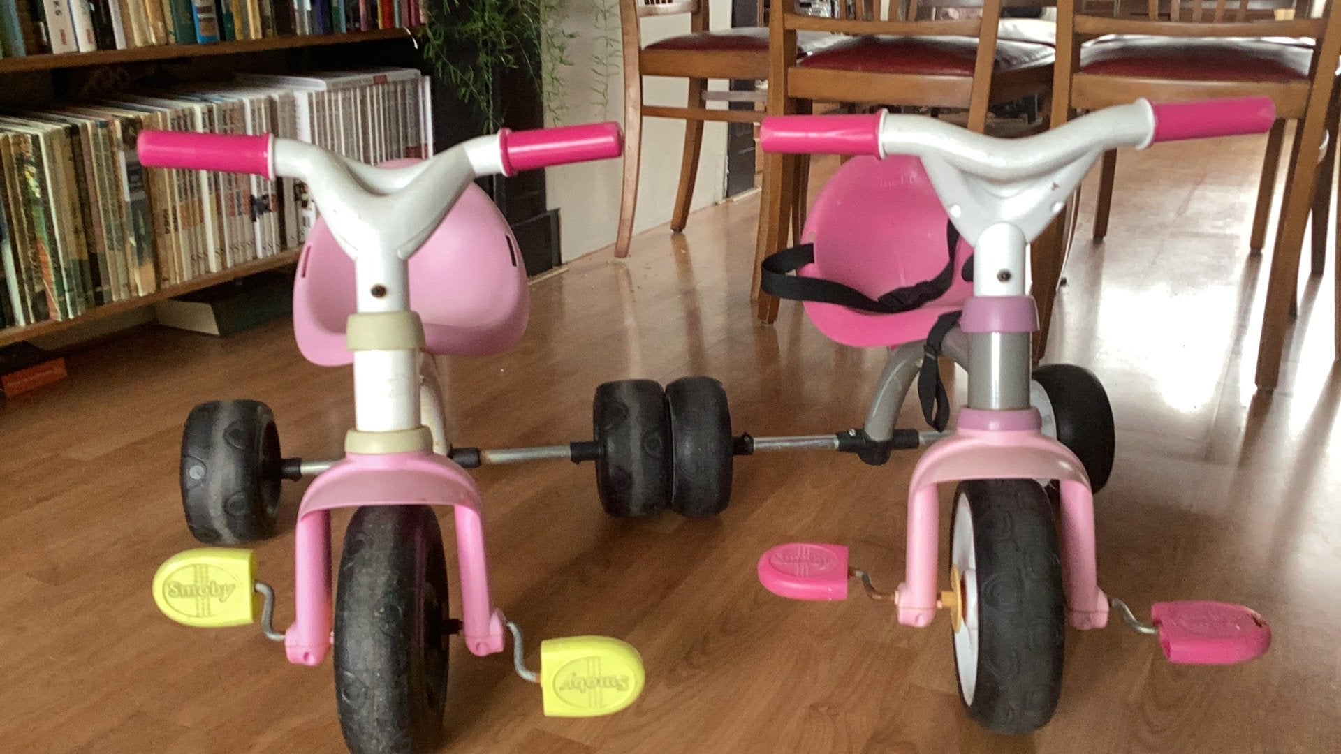 Twee kinderfietsjes, Ophalen, Gebruikt, Terugtraprem