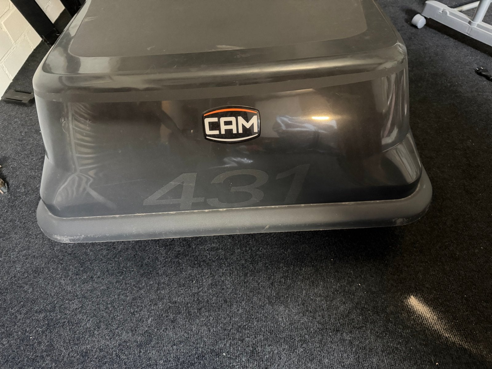CAM 431 Dakkoffer met dakdragers, Auto diversen, Dakkoffers, Gebruikt, Ophalen of Verzenden