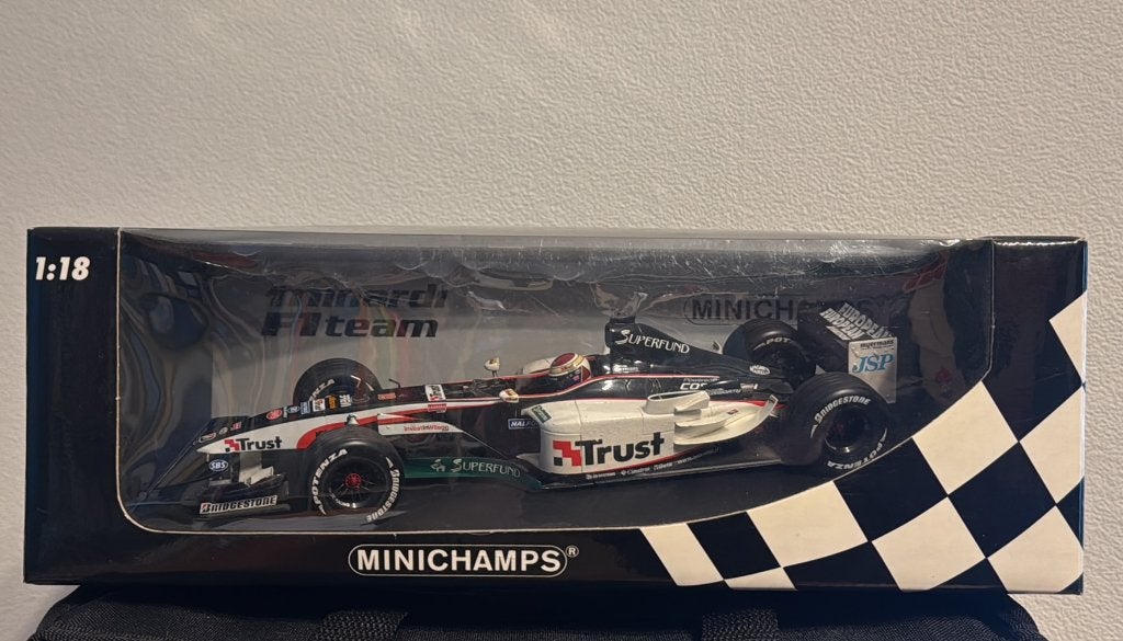 Minichamps 1:18 Minardi Cosworth PS03 Jos Verstappen, Ophalen of Verzenden, Zo goed als nieuw, Auto, MiniChamps