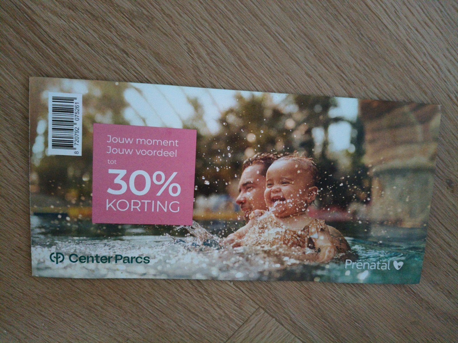 center Parcs 30 procent korting, Eén persoon, Kortingsbon, Bungalowpark