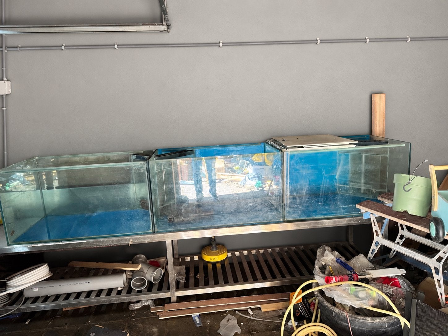 Kweek Aquarium met Sump 1400L, Ophalen, Overige merken, Zo goed als nieuw, Inclusief deksel