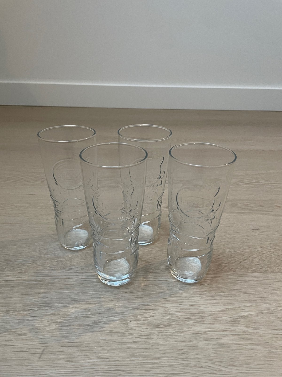 Set van 4 originele Lipton Ice Tea glazen - Nieuw, Nieuw, Ophalen of Verzenden, Overige merken, Glas