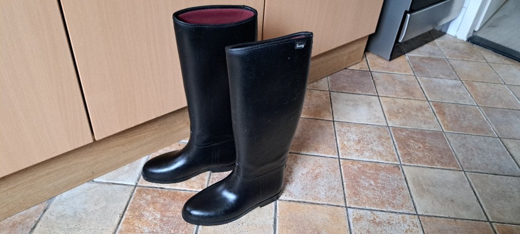 te koop zwarte hoge swing paarden laarzen maat 39, Dieren en Toebehoren, Paardrijkleding, Dressuur, Nieuw, Kinderen, Ophalen of Verzenden