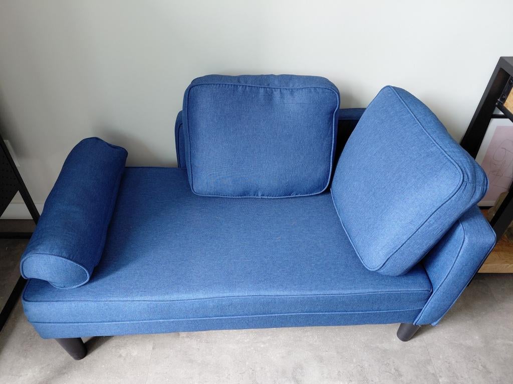 Leuke sofa voor kinderen - kinder bank, Blauw, Zo goed als nieuw, Eenpersoons, 70 cm of minder