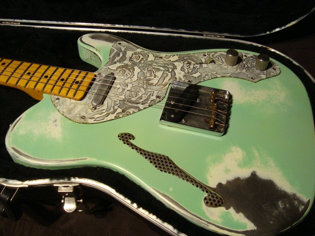 James Trussart DeLuxe Steelcaster relic, Ophalen, Gebruikt, Hollow body, Overige merken