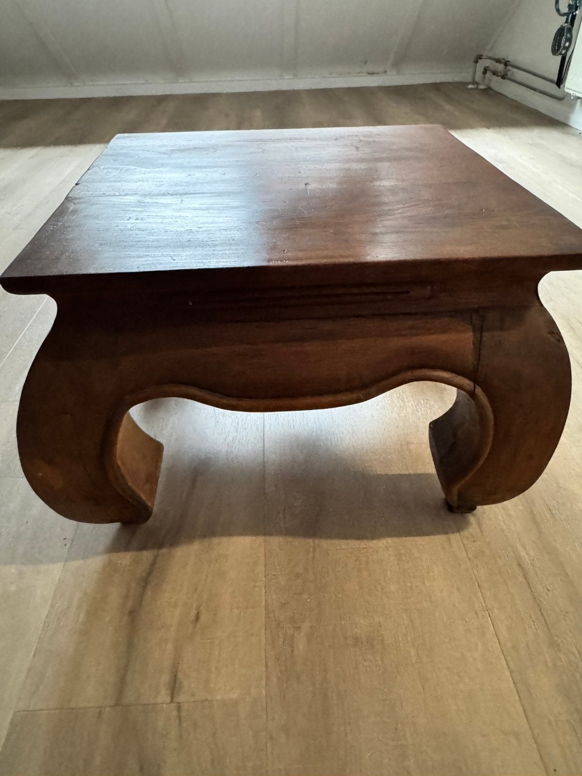 Houten opium tafel, Huis en Inrichting, Ophalen, Zo goed als nieuw, Rechthoekig, 50 tot 100 cm