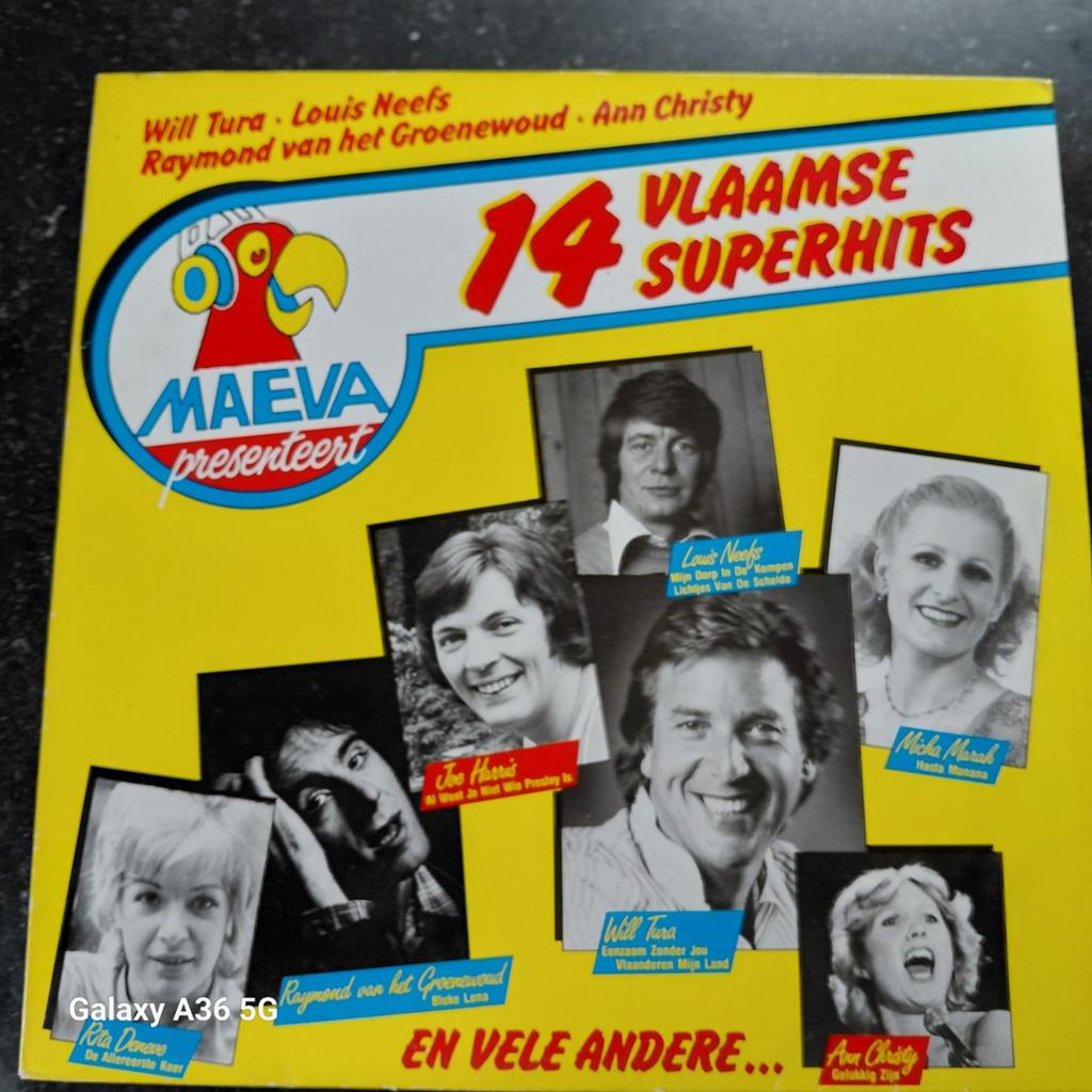 14 Vlaamse Superhits - Maeva presenteert LP, Cd's en Dvd's, Vinyl | Nederlandstalig, Gebruikt, Ophalen of Verzenden, 1970 - 1979