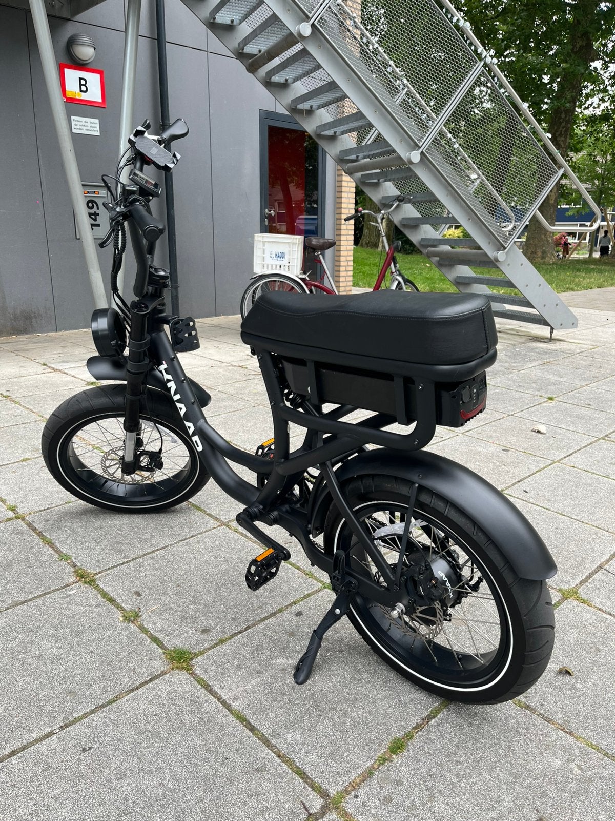 Fatbike Knaap Lon Zwart, Nieuw, 59 cm of meer, 50 km per accu of meer, Ophalen