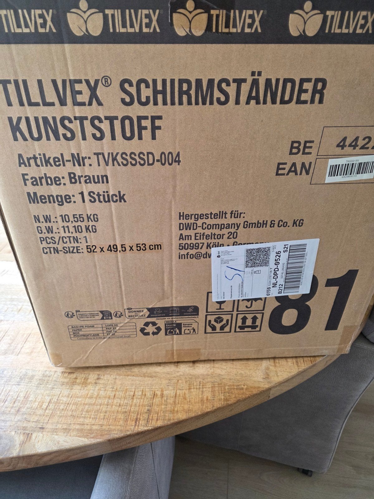 kunstof parasol voet nieuw, Ophalen, Nieuw, Minder dan 1 meter, Parasolvoet