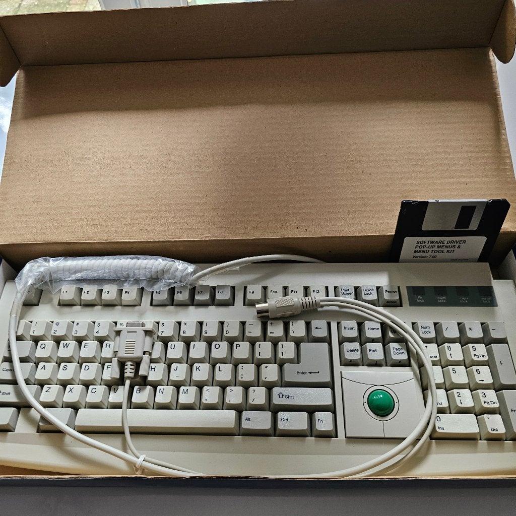 Retro Keyboard with Trackball Scropius 90, Ophalen of Verzenden, Gebruikt