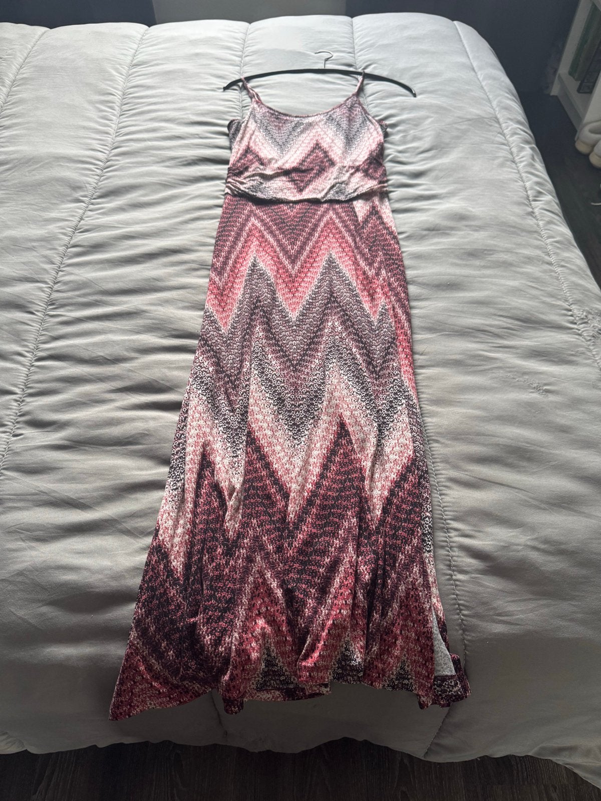 Lascana Maxi Jurk met Zigzag Patroon - Maat 42, Kleding | Dames, Jurken, Meerkleurig, Maat 42/44 (L), Ophalen of Verzenden, Zo goed als nieuw