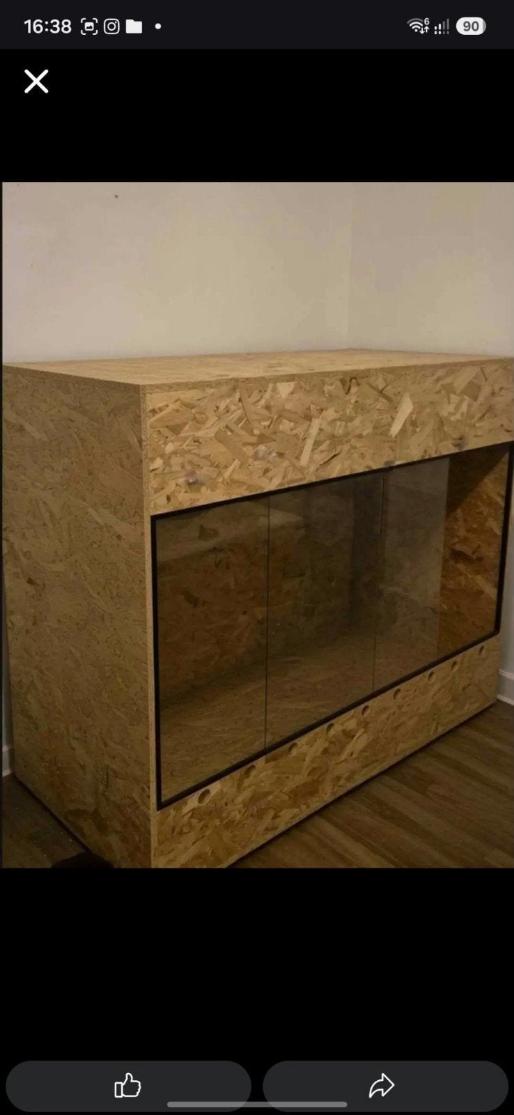 Groot terrarium op maat...reptil, Ophalen, Gebruikt, Tak, Plant, Rots of Steen