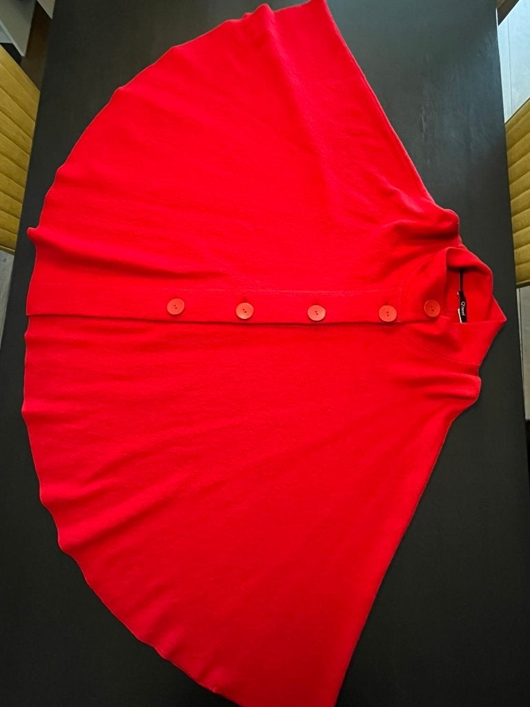jas (cape), Kleding | Dames, Jassen | Zomer, Maat 46/48 (XL) of groter, Ophalen of Verzenden, Zo goed als nieuw, Q'neel