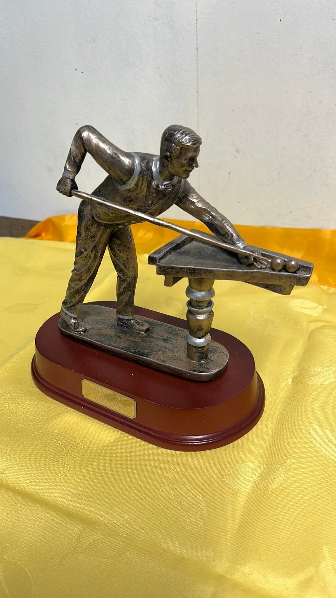 Decoratieve Biljart trofee, Ophalen of Verzenden, Gebruikt, Biljarttafel