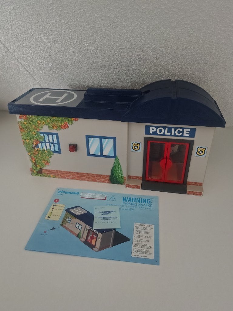 Playmobil Meeneem Politiebureau, Gebruikt, Gebouw, Complete set, Ophalen of Verzenden