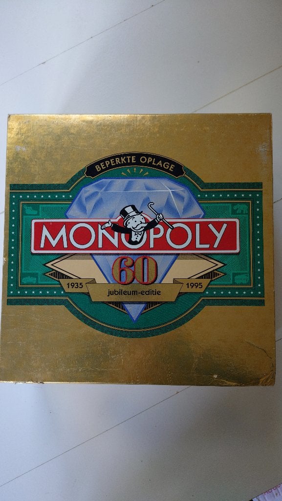 Monopoly Jubileum Editie 1935-1995, Een of twee spelers, Ophalen, Gebruikt, Parker Brothers / Hasbro