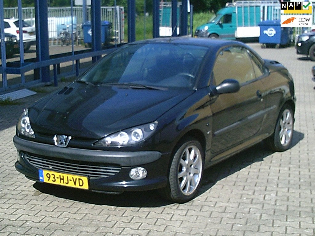 Peugeot 206 CC 2.0-16V Cabrio Apk 23-4-2027 Stuurbekr LM-Vel, Auto's, Peugeot, Bedrijf, Te koop, ABS, Airbags, Centrale vergrendeling