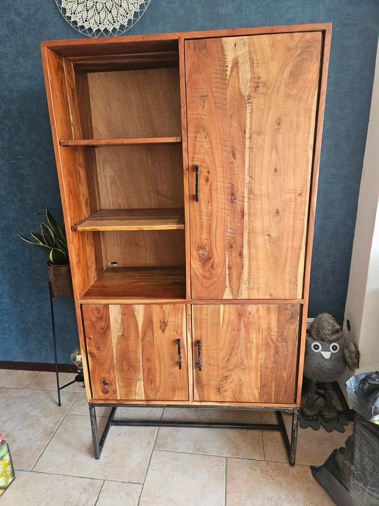 industriele kast en salontafel, Industrieel, Modern, 50 tot 100 cm, 150 tot 200 cm, 25 tot 50 cm
