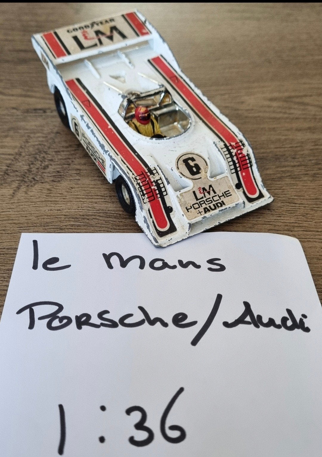 Porsche Audi Le Mans schaal 1:36, Ophalen of Verzenden, Gebruikt, Auto, Corgi