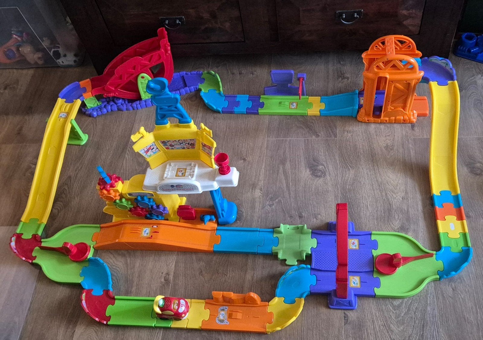 VTech Toet Toet Auto's Racebaan & Wegen Deluxe + Extra ...., Ophalen of Verzenden