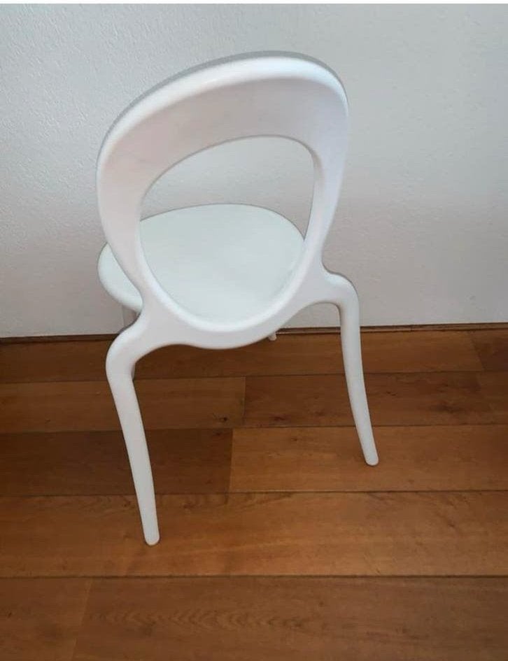 Design stoel 'Holly' van Marcello Ziliani - Gruppo Sintesi, Kunststof, Wit, Ophalen of Verzenden, Zo goed als nieuw