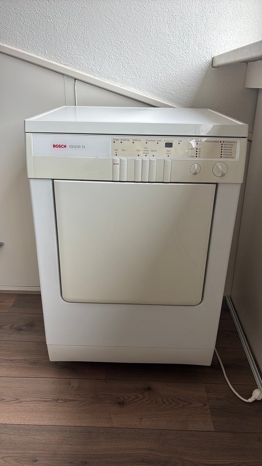 Wasdroger Bosch Exclusiv TA, Ophalen, 6 tot 8 kg, Minder dan 85 cm, Luchtafvoer
