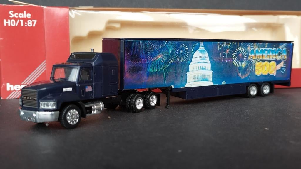 Mack Hauber Capitool Washington 1:87 H0 Herpa Pol, Verzenden, Trucks@herpa.de, Zo goed als nieuw, Bus of Vrachtwagen