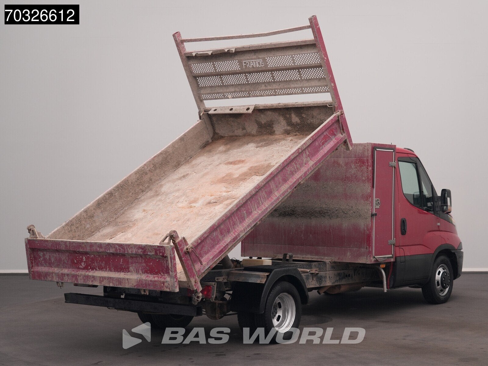 Iveco Daily 35C17 3.0L Kipper met Kist Dubbellucht Airco Cru, Auto's, Euro 5, Stof, Gebruikt, 4 cilinders
