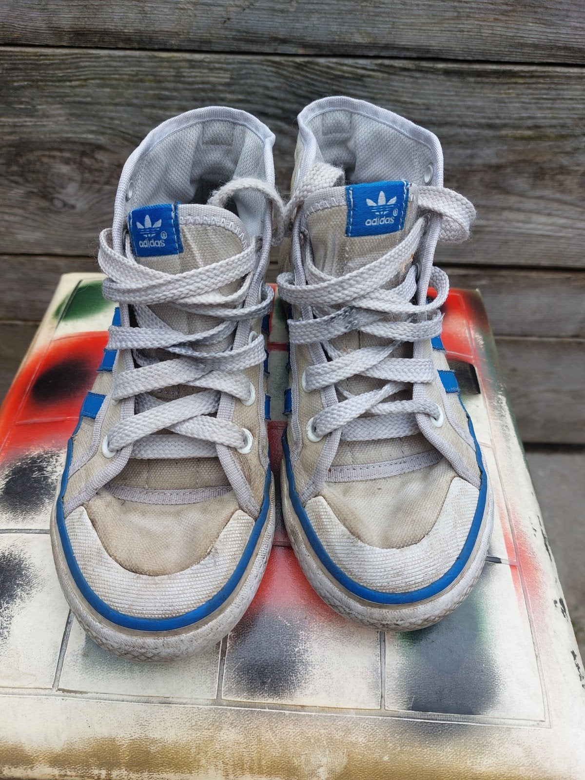 Adidas Nizza Vintage Retro Sneakers - Maat 35, Adidas, Gebruikt, Jongen of Meisje, Schoenen