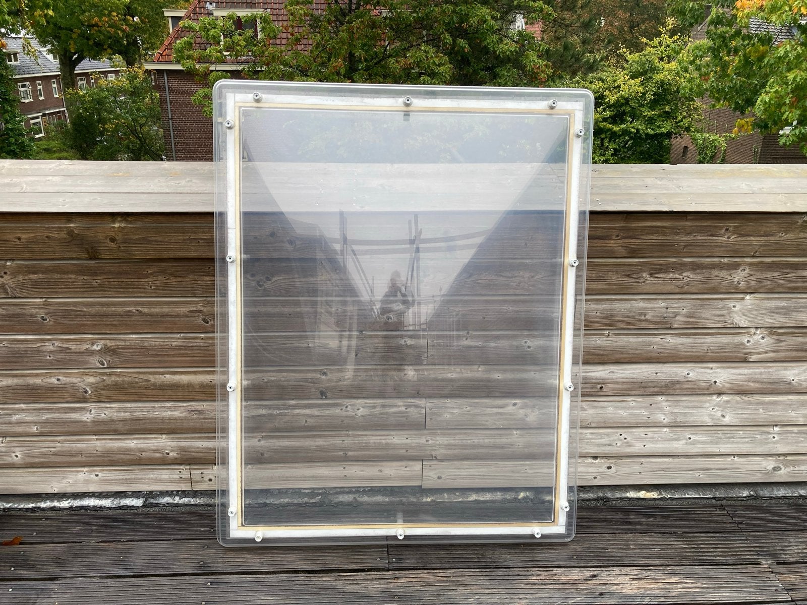 Dubbelwandige daglichtkoepel 130x100 cm, Doe-het-zelf en Verbouw, Ophalen, Zo goed als nieuw, Dubbelglas, 120 tot 160 cm