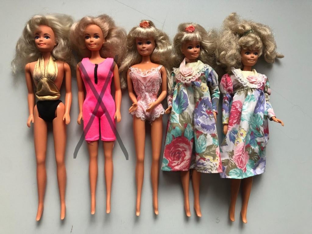 Vintage Barbie Pop Lucky 1987/1989 6,00 per stuk, Verzamelen, Poppen, Gebruikt, Fashion Doll, Ophalen of Verzenden