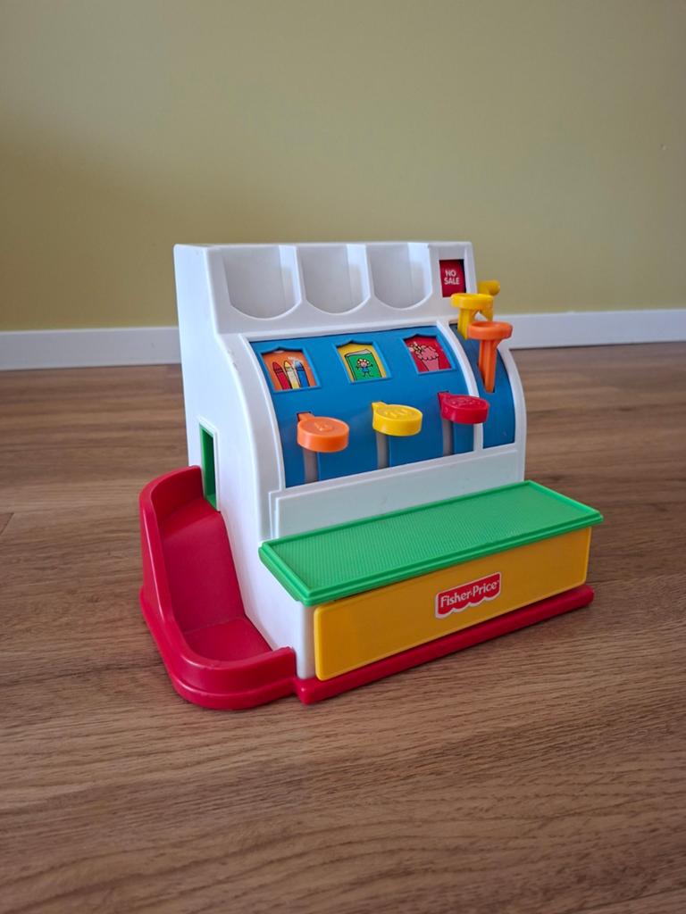 Fisher-Price Kassa Speelgoed met Munten, Kinderen en Baby's, Speelgoed | Fisher-Price, Ophalen, Gebruikt, Speelset, Met geluid