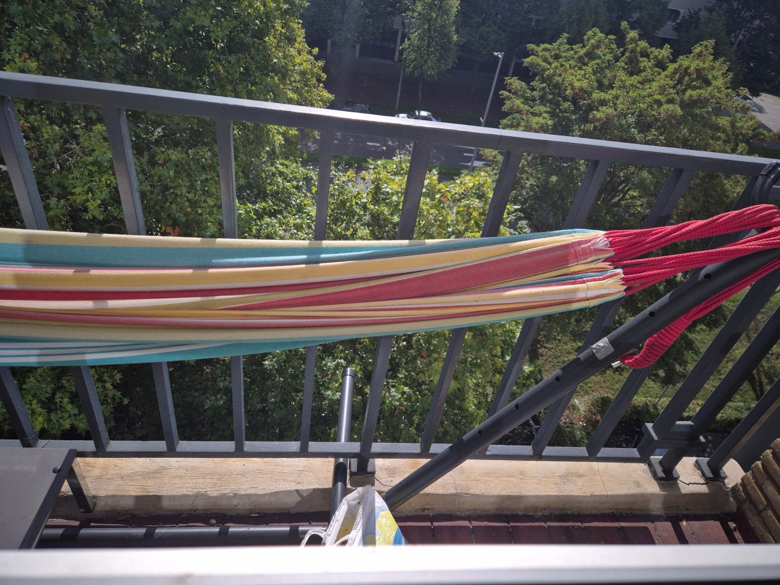 Comfortabele hangmat met standaard - Zo goed als nieuw, Ophalen of Verzenden, Zo goed als nieuw, Binnen, Meerpersoons