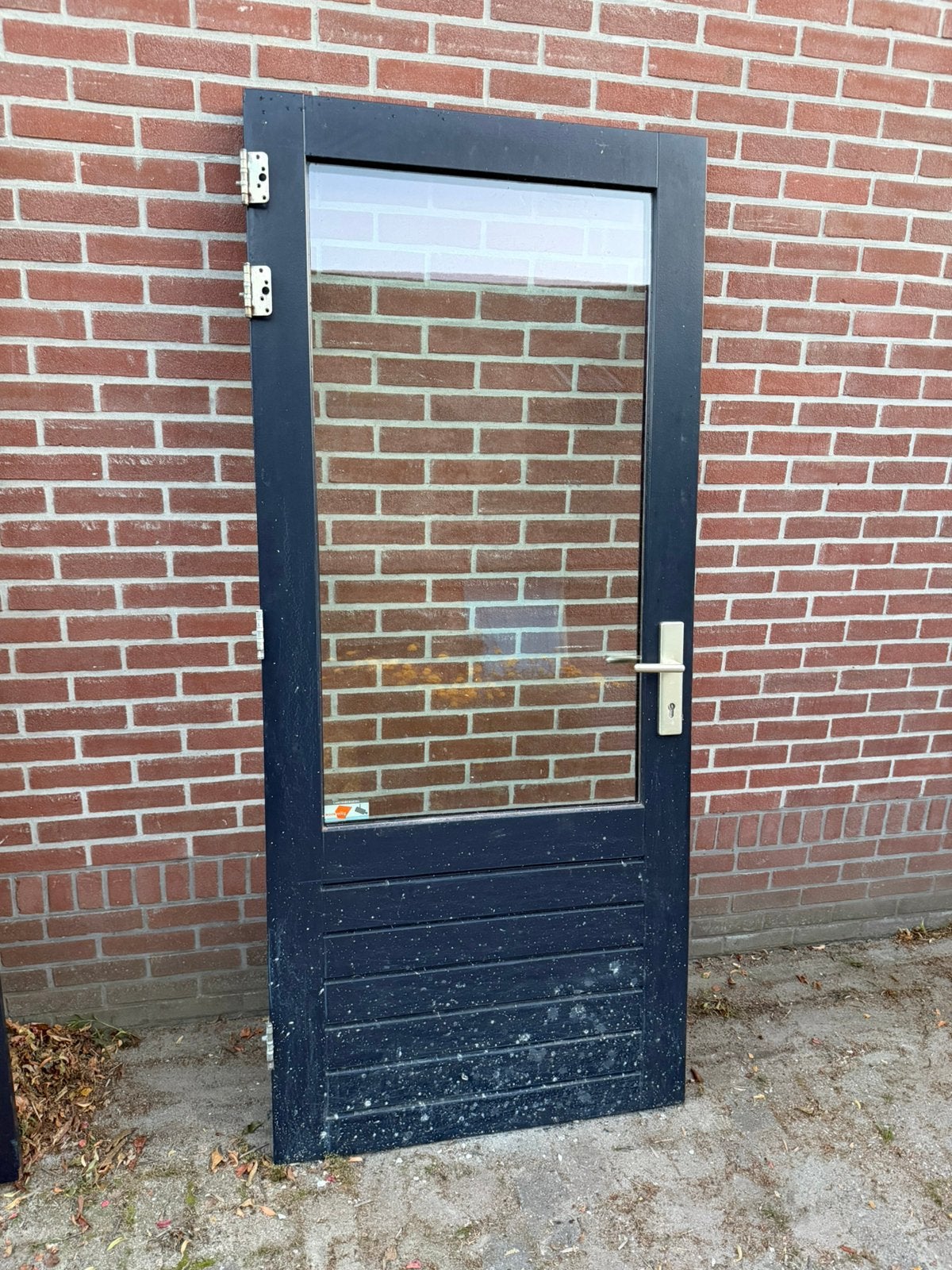 Harthouten buitendeur. 926x2115 mm, Ophalen, Gebruikt, 80 tot 100 cm, Buitendeur