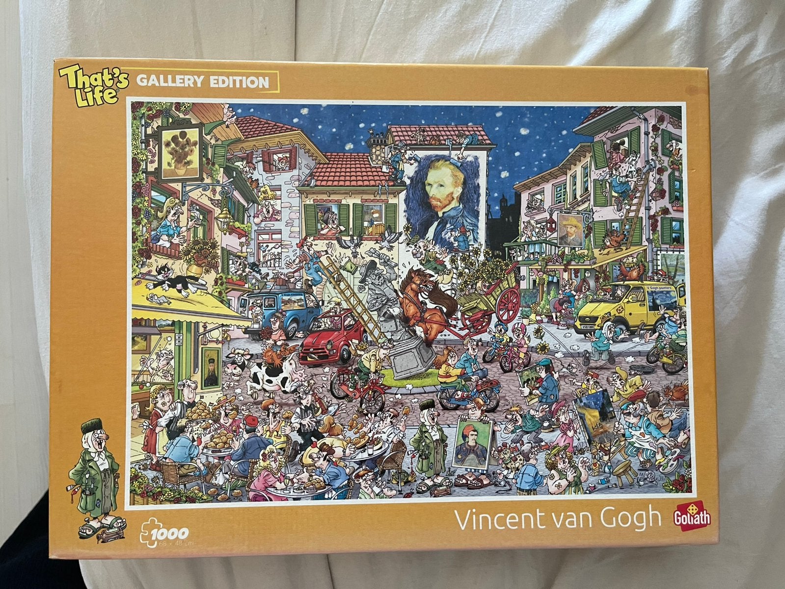 Puzzel Vincent van Gogh 1000 stukjes, Ophalen of Verzenden, 500 t/m 1500 stukjes, Zo goed als nieuw, Legpuzzel